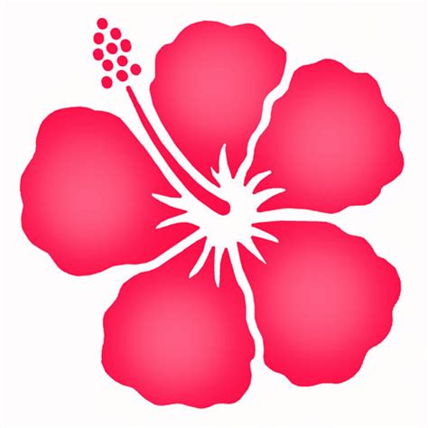 hibiscus flower template clipart