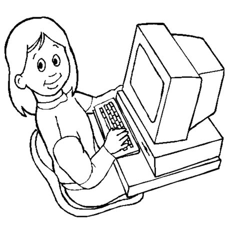 coloring page computer coloring pages