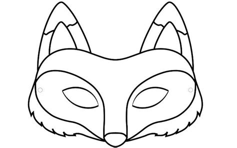 top   printable fox coloring pages  allatok fox mask