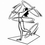 Gymnastics Uneven sketch template