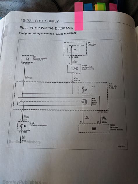 fuel pump wire diagram