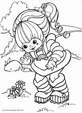 Coloring Rainbow Pages Cartoon Printable Brite Color Bright Sheets Kids Characters Sheet Cartoons Print Colouring Book Character 80s Kid Books sketch template