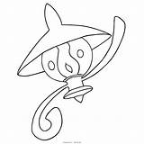 Lampent Pokemon Pages Colorare sketch template