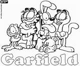 Garfield Kat Vrienden Kleurplaten Kleurplaatkleurplaten sketch template