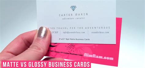Matte Vs Glossy Business Cards Which One Should You Choose 2022