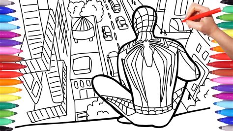 spiderman coloring pictures background coloring pages
