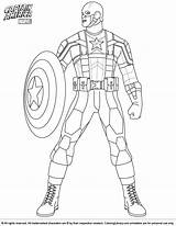Captain America Coloring Superheroes Kb sketch template