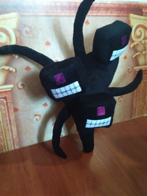 minecraft plush collectible inspired  minecraft wither storm etsy