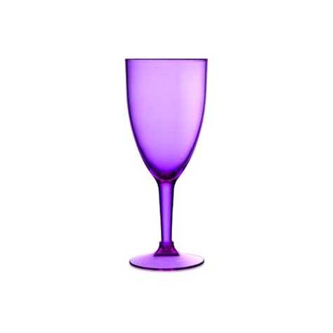 Acrylic Wine Glasses Purple Set Of 6