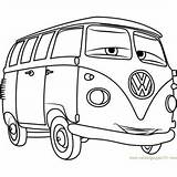 Cars Bus Volkswagen Vw Coloring Fillmore Pages Colouring Rust Eze Color Rusty Coloringpages101 Getcolorings Getdrawings Cartoon sketch template