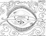 Jonah Coloring Bible Pages Whale Story Book Printable Kids Sunday School Children Colouring Color Clipart Books Illustrations Based Series Part sketch template