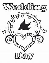 Coloring Wedding Pages Printable Kids Color Weddings Print Book Colouring Bride Sheets Books Coloring4free Printables Clipart Married Activity Just Children sketch template