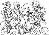 Winx Coloring Club Pages Coloring4free Elfkena Related Posts sketch template
