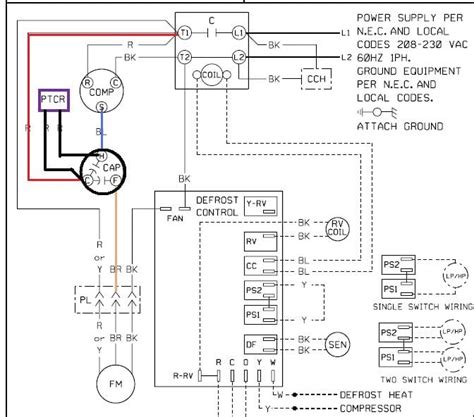 dual capacitor  hard start wiring schematic