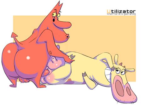rule 34 anus ass balls bovine cow character cow and chicken penis pussy sex the red guy