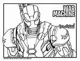 War Machine Draw Endgame Avengers Coloring Drawing Too Tutorial sketch template
