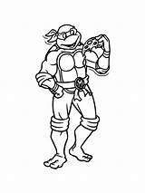 Coloring Michelangelo Pages Ninja Turtles sketch template