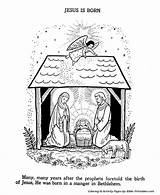 Jesus Coloring Born Pages Birth Bible Clipart Bethlehem Christmas Printables Baby Testament Manger Nativity Printable Unto Child Sheets Visit Webstockreview sketch template