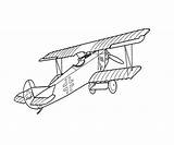 Airplane Coloring Pages Print Vintage Colouring Color Biplane Printable Boys Procoloring sketch template
