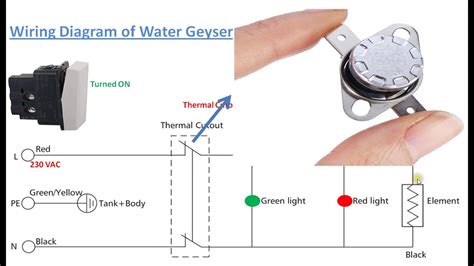 water geyser wiring diagram youtube