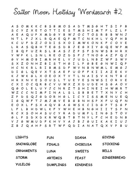 december word search