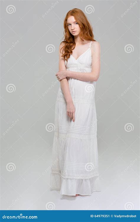 full length portrait   beautiful woman  dress stock image image
