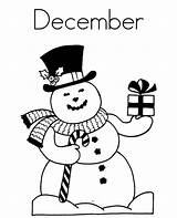 Coloring Pages Themed December Winter Printable Library Clipart Colouring Popular sketch template