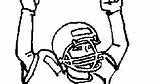Football Player Coloring sketch template
