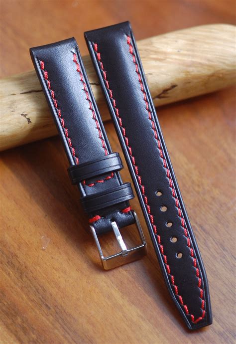 black smooth leather  strap mm mm mm mm mm mm etsy