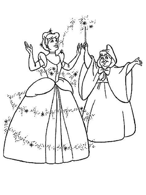 fairy godmother coloring pages