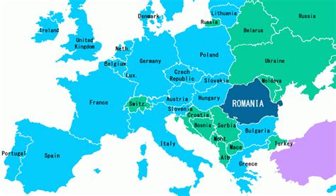 romania map  europe travel map vacations travelsfinderscom