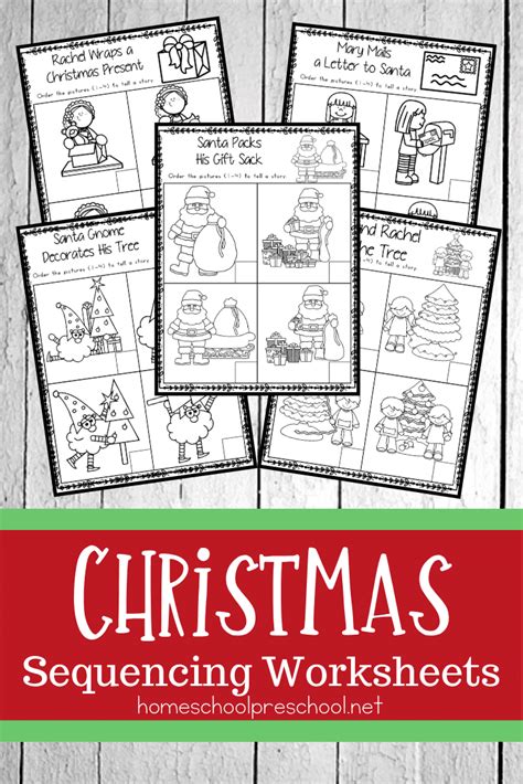 christmas sequence worksheet pack sequencing worksheets sequencing activities christmas