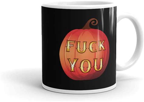 Explicit Halloween Costume Fuck You Rude Pumpkin Mug