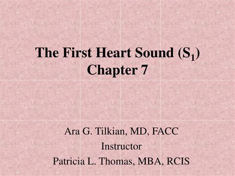 ppt the first heart sound s 1 chapter 7 powerpoint