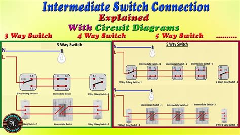 intermediate switch connection      wayswitch wiring explained  circuit