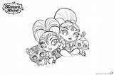 Shine Shimmer Coloring Pages Sketch Printable Print Cute Kids sketch template