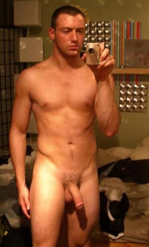 Handsome Guy Shows His Fat Boner Nude Man Cocks