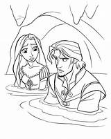 Coloring Flood Rapunzel Gothel Pages Mother Tangled Colorkid sketch template