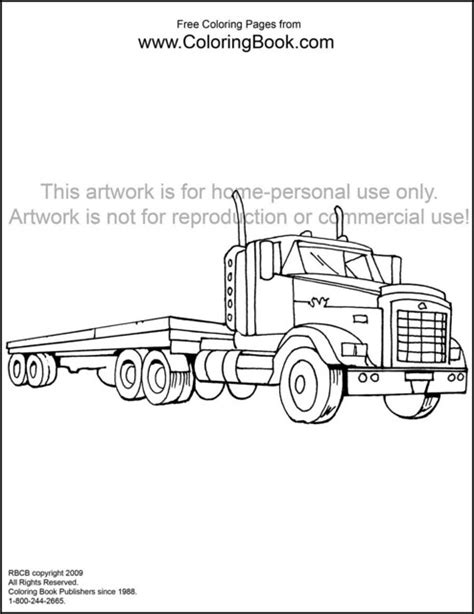 images  coloring pages trucks  pinterest big rig trucks