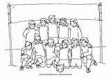 Team Colouring Soccer Pages Boys Coloring Football Teams Sports Children Cup Village Activity sketch template