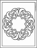 Celtic Knot Irish Colorwithfuzzy sketch template