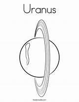 Uranus Coloring Pages Twistynoodle Drawing Planet Solar Color System Planets Colouring Kids Space Sheets Printable Sun Outline Template Jupiter Lip sketch template
