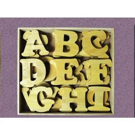 brown english wooden alphabets  rs piece   jaipur