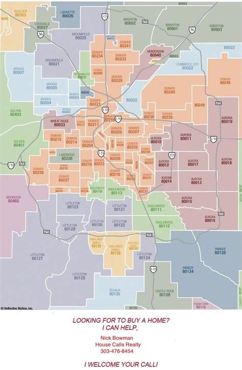 Zip Code Map Denver Map Of Zip Codes In Denver Colorado