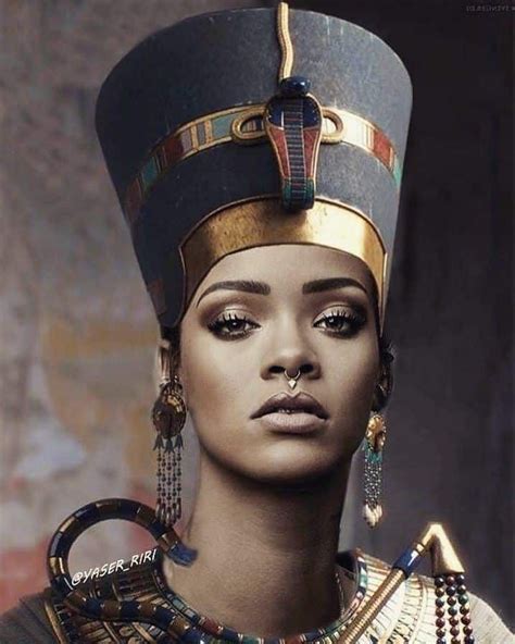 an egyptian woman wearing a headdress and jewelry