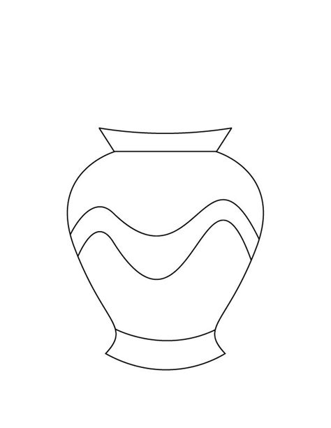 vase template printable