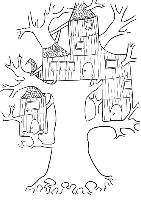 treehouse coloring pages  coloring pages  kids