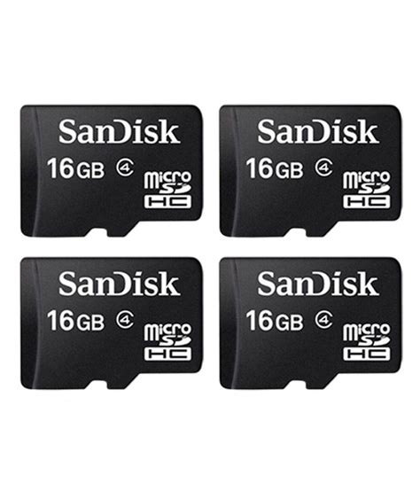 sandisk microsdhc gb memory card pack   memory cards    prices snapdeal india
