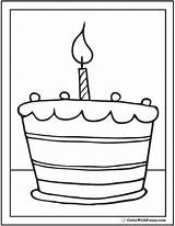 Birthday Cake Coloring Pages 1st Printable Color Cakes First Pdf Candle Anniversary Year Printables Sheets Colorwithfuzzy sketch template