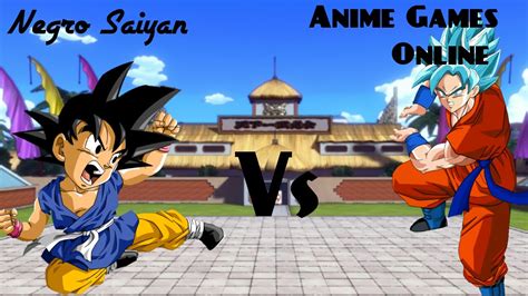 Negro Saiyan Vs Anime Games Online Youtube